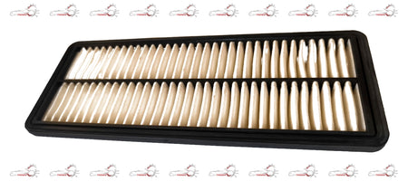 CarTrends petrol air filter spare part for Eon, showing the rectangular filter with pleated paper media and plastic frame.