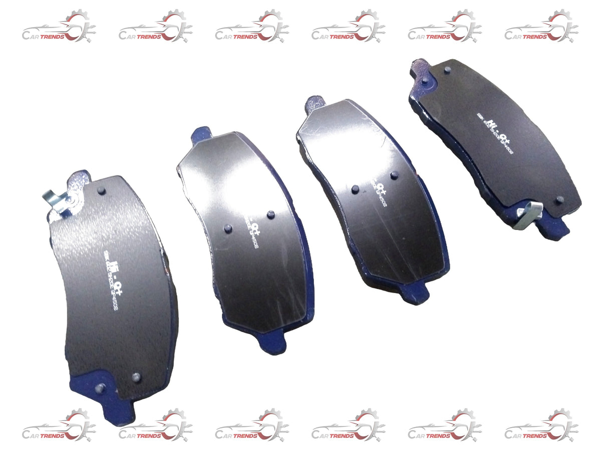 Front brake pad for Mahindra XUV700 by CarTrends, showing a new automotive brake component with metal backing and friction surface.