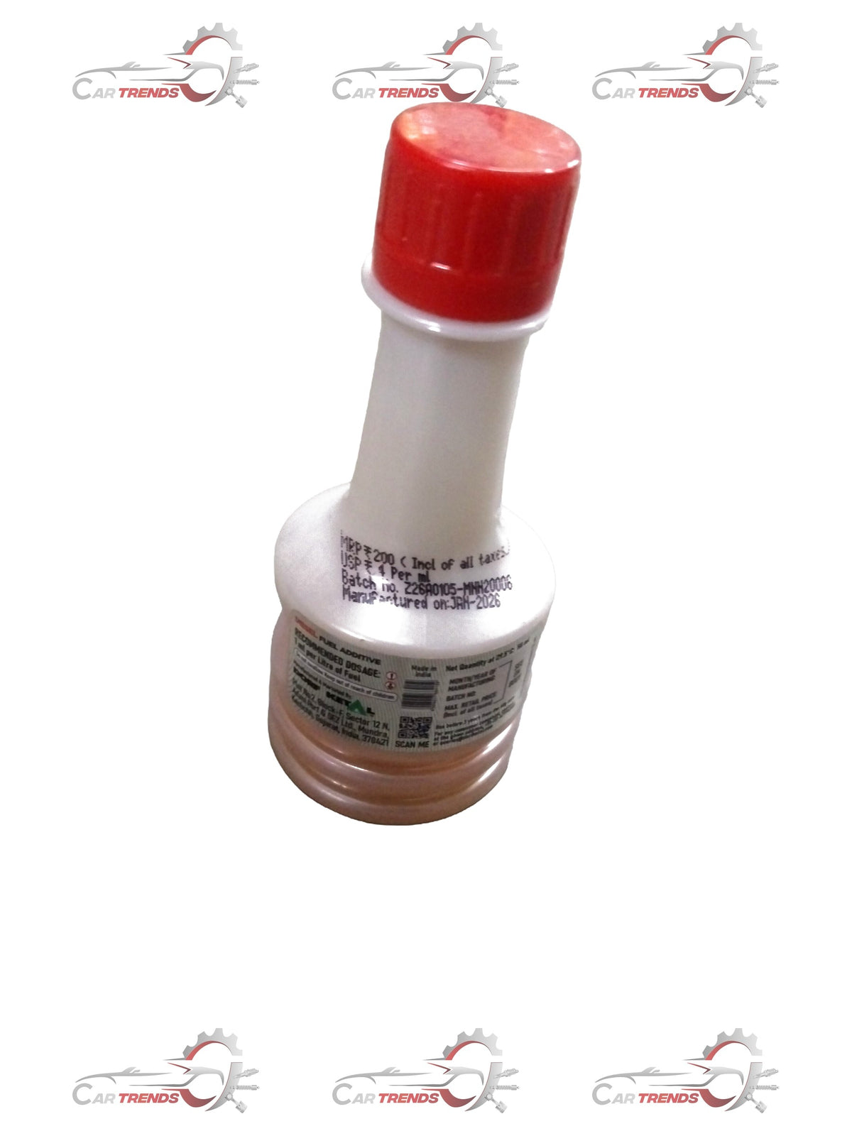 Diesel fuel additive by CarTrends for Tiago, Tigor, Nexon, Altroz; 120 bottles of 50ml each, shown in the image.