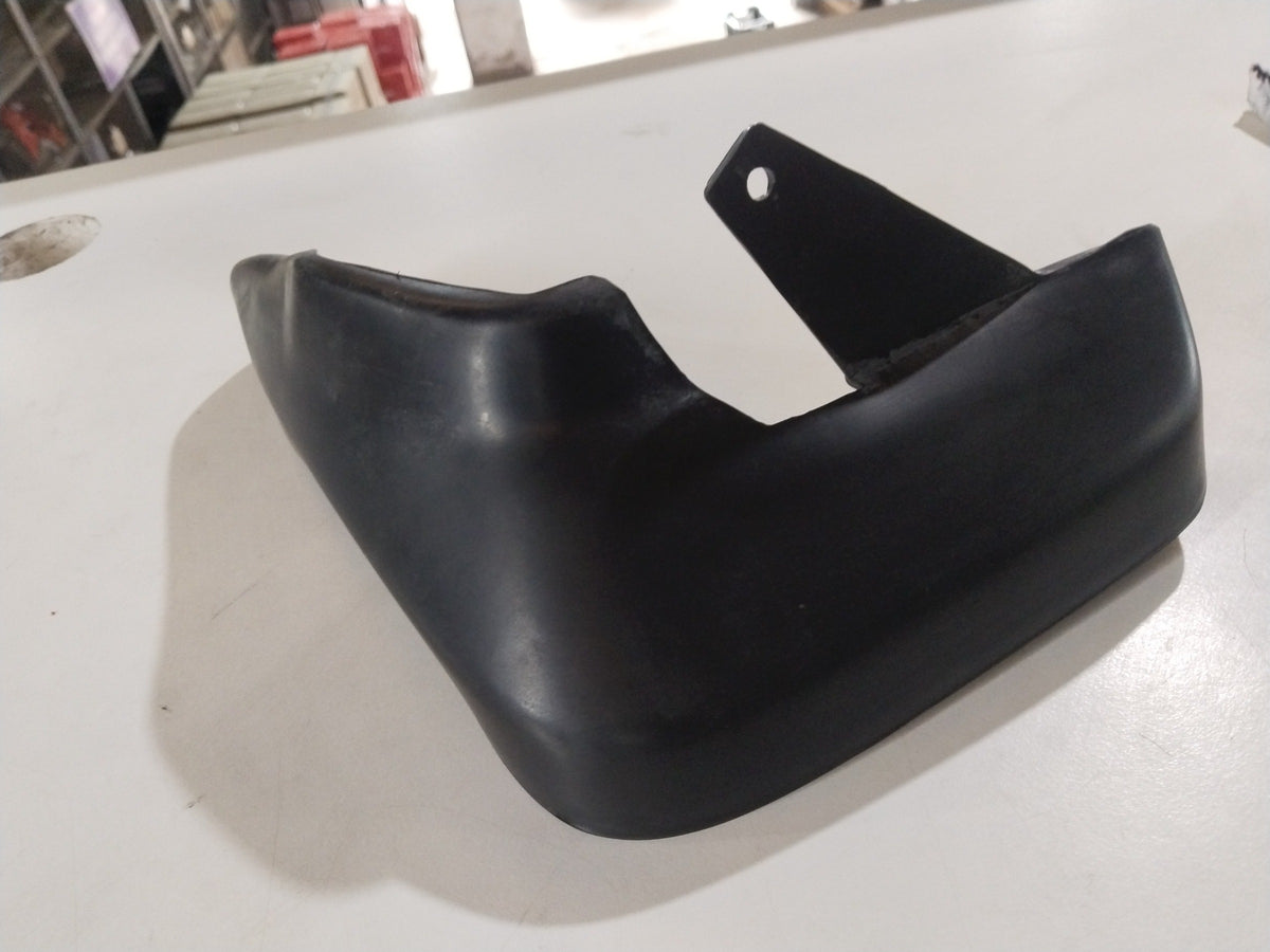 CarTrends city left rear mud guard for vehicle, shown in the image with black plastic design and mounting points.