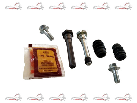Maruti Suzuki sliding pin set 55850M60M00 showing metal pins and components for vehicle brake system repair