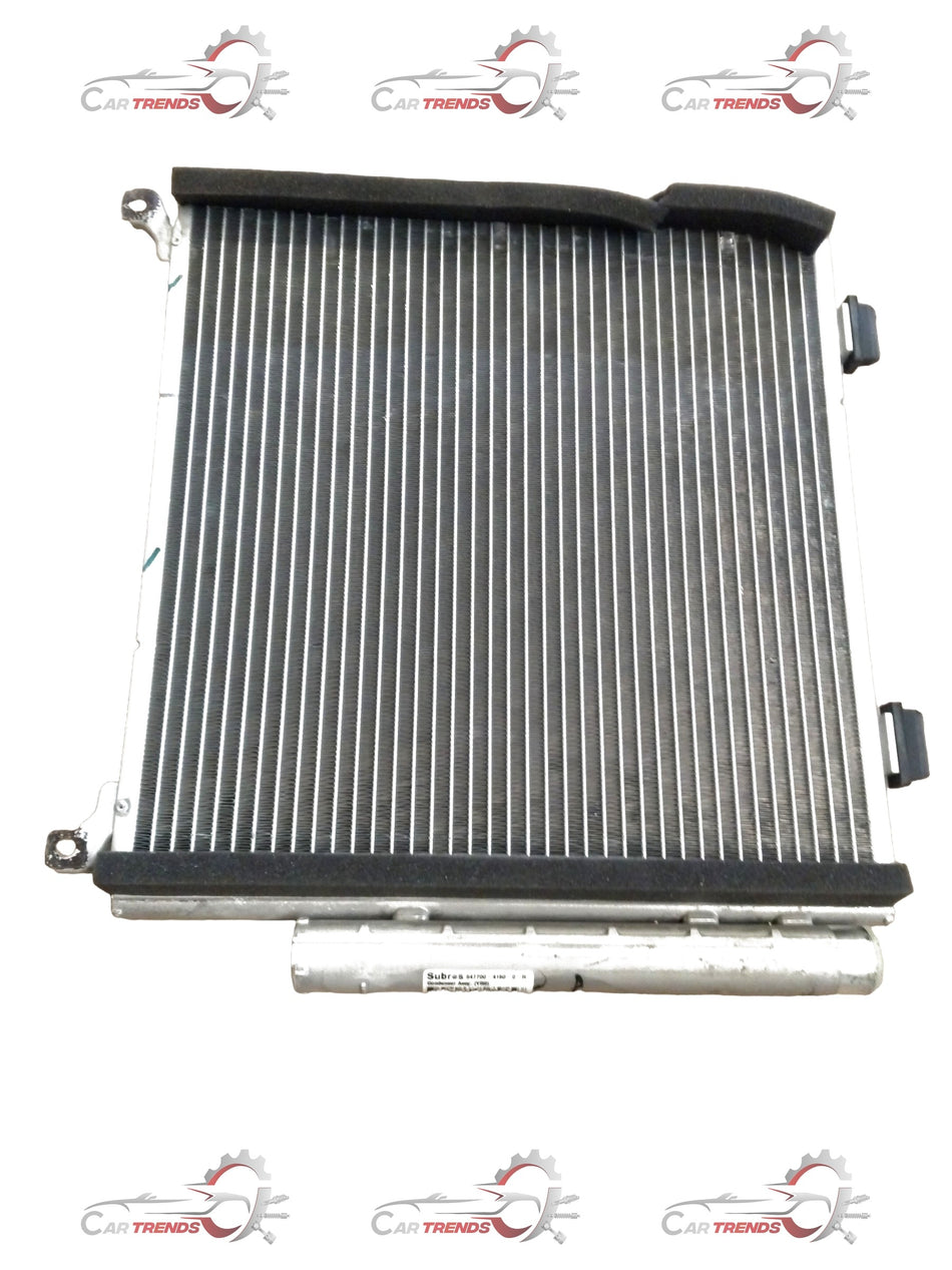 Maruti Suzuki AC condenser for WagonR 2nd Gen, A-Star, Zen Estilo, petrol and CNG models, shown in the image.