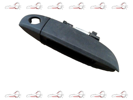 Hyundai I10 front right door handle, RH side, replacement part in black with visible mounting points.