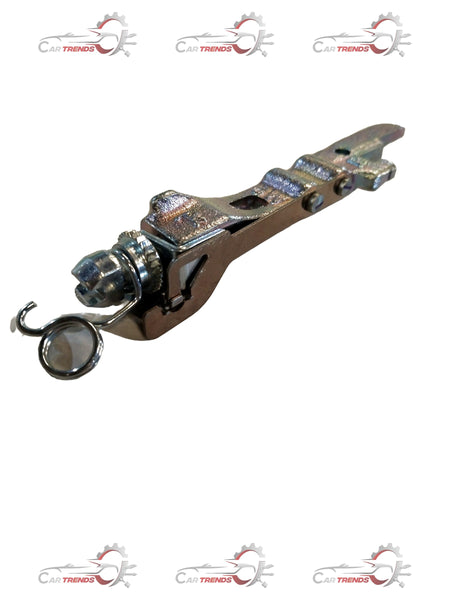 Maruti Suzuki front left strut assembly showing the shock absorber and mounting components.