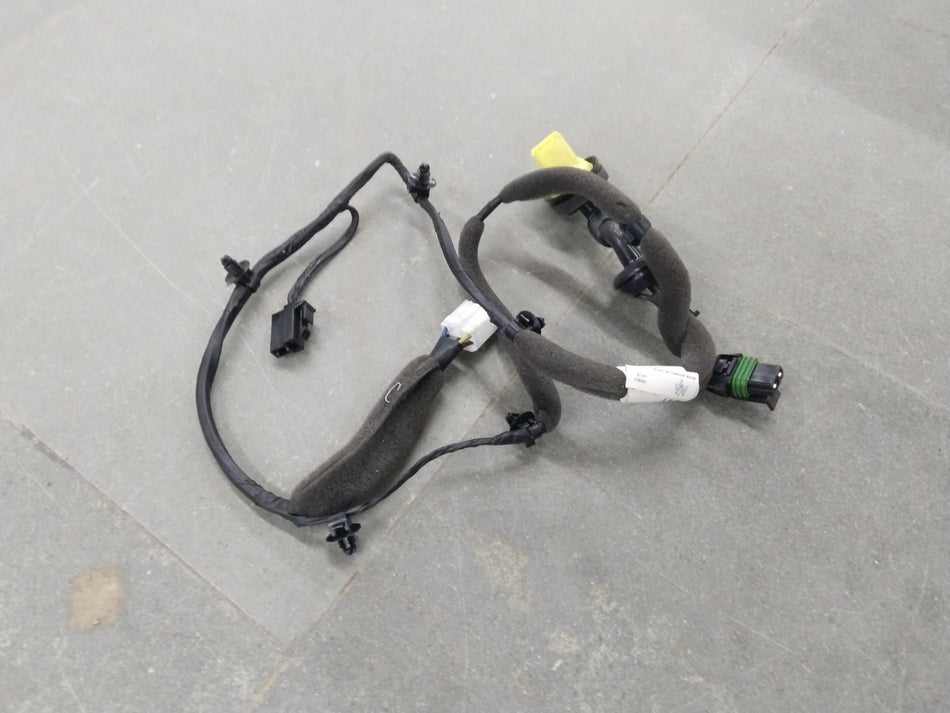 Rear left door wiring harness assembly for Chevrolet Beat, showing the connectors and wiring setup.