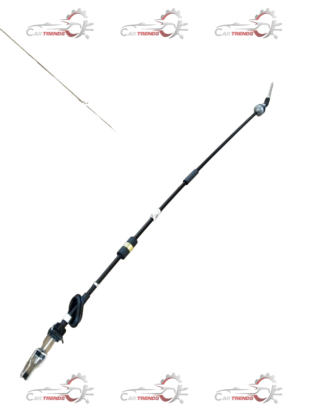 Maruti Suzuki clutch cable for Baleno, right-hand side, showing the metal cable with connectors and protective casing.