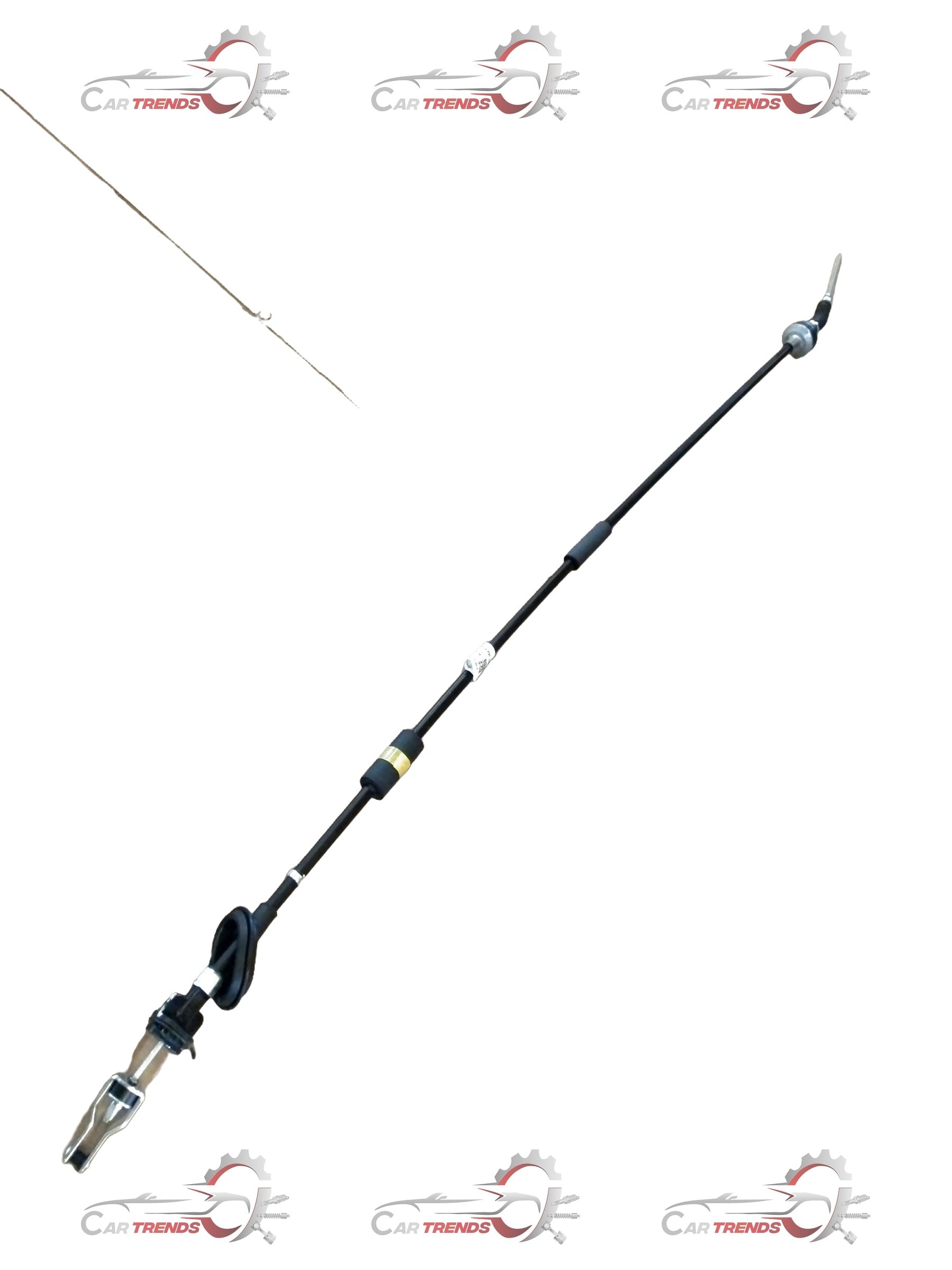 Maruti Suzuki clutch cable for Baleno, right-hand side, showing the metal cable with connectors and protective casing.