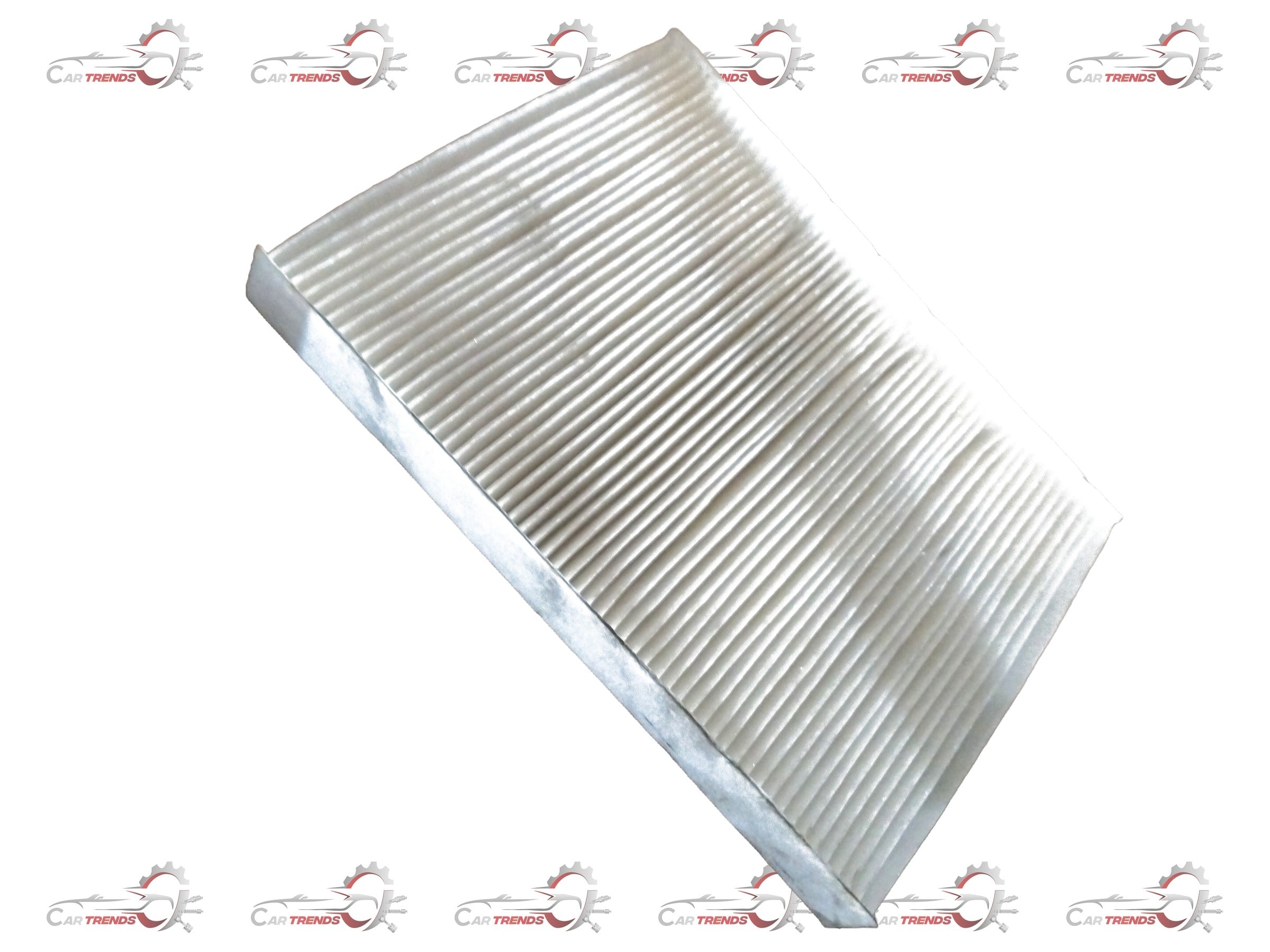 Tata CarTrends AC Filter Harrier installed in vehicle, showing the clean, new air conditioning filter for Tata Harrier models.