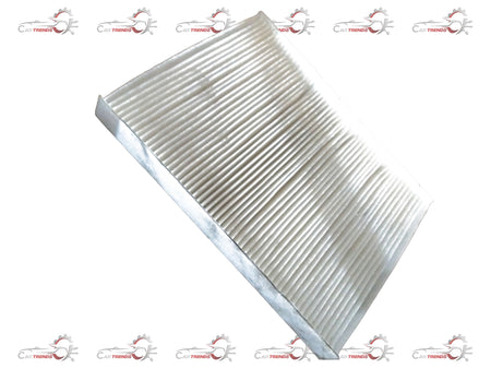 Tata CarTrends AC Filter Harrier installed in vehicle, showing the clean, new air conditioning filter for Tata Harrier models.