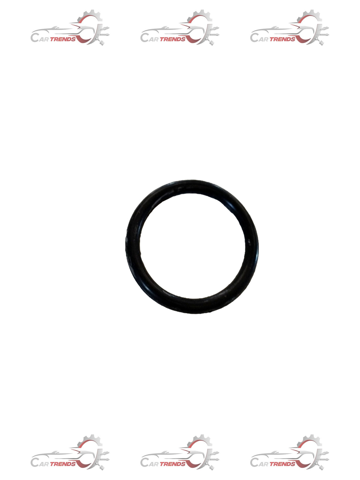 Maruti CarTrends water inlet O-ring for Alto K10 engine, close-up of black rubber seal showing its round shape and fitting surface.