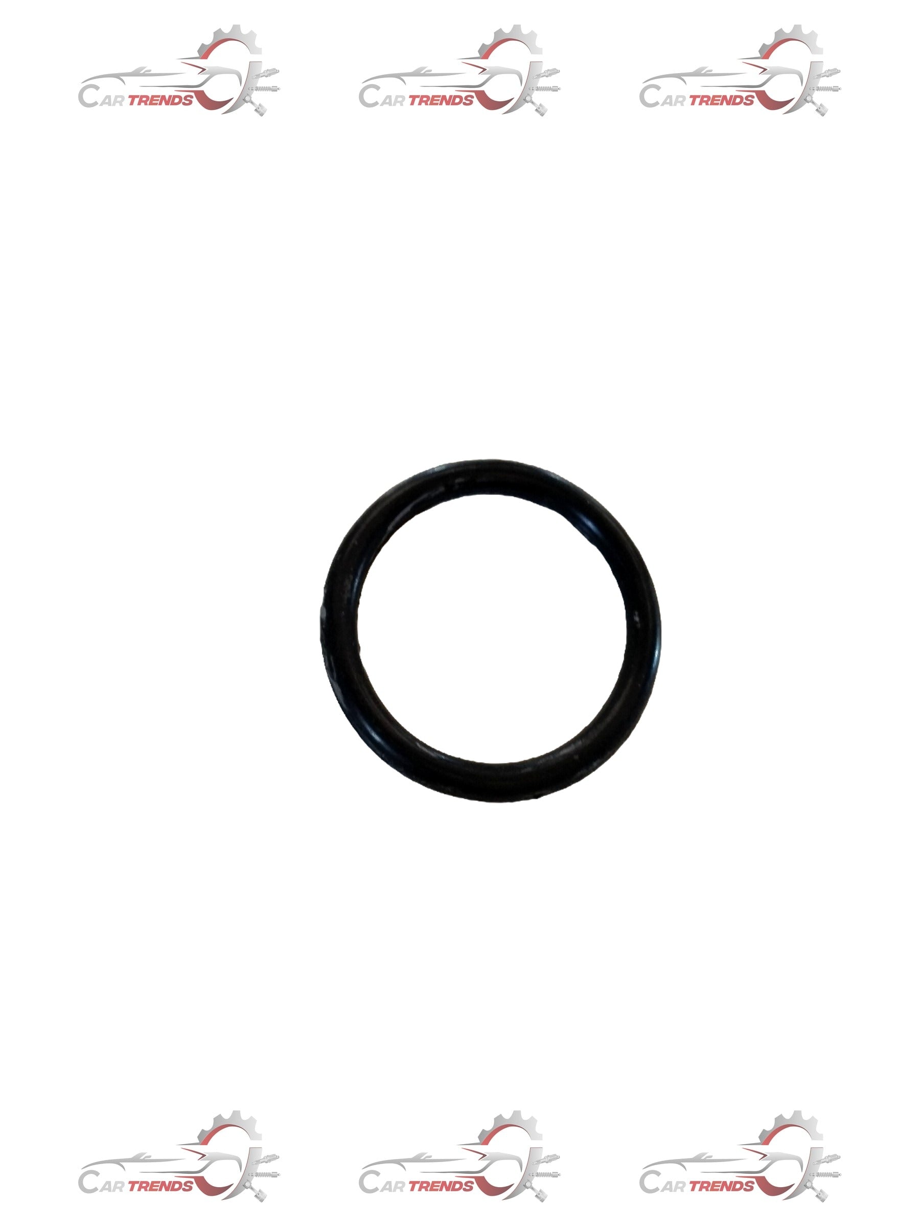 Maruti CarTrends water inlet O-ring for Alto K10 engine, close-up of black rubber seal showing its round shape and fitting surface.