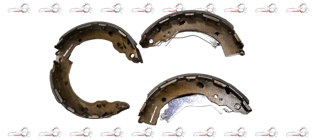 Autokoi rear brake shoe for Tata Nexon, Zest, Bolt, and KUV100, showing the brake shoe component in a detailed view.