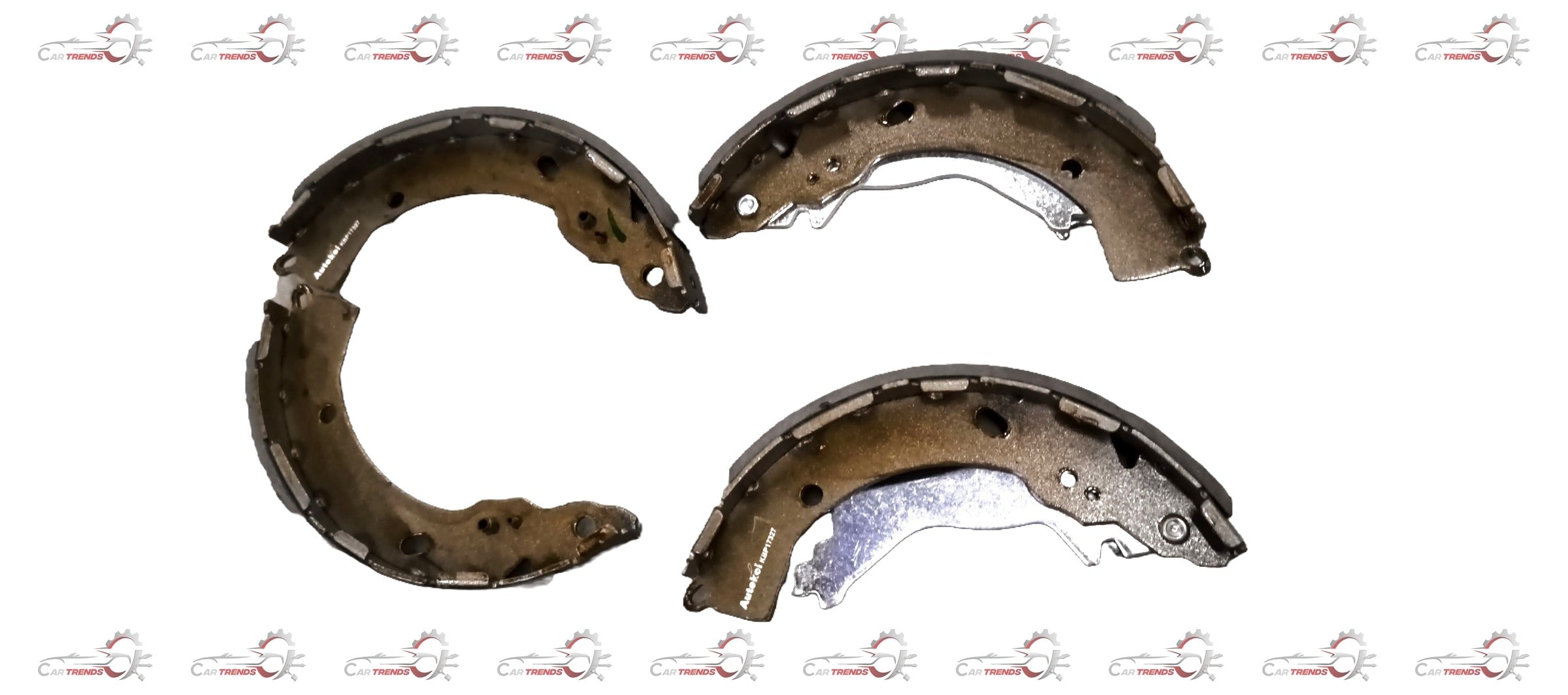 Autokoi rear brake shoe for Tata Nexon, Zest, Bolt, and KUV100, showing the brake shoe component in a detailed view.
