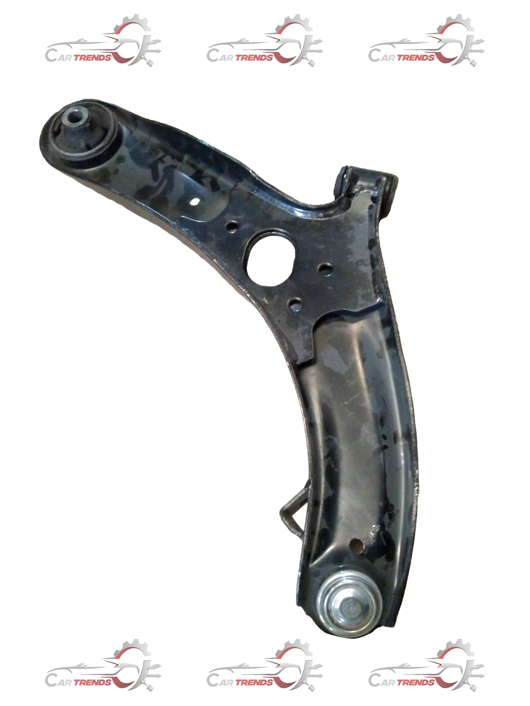 Hyundai Verna left side track control arm by CarTrends, fluidic design, for vehicle suspension and steering system.