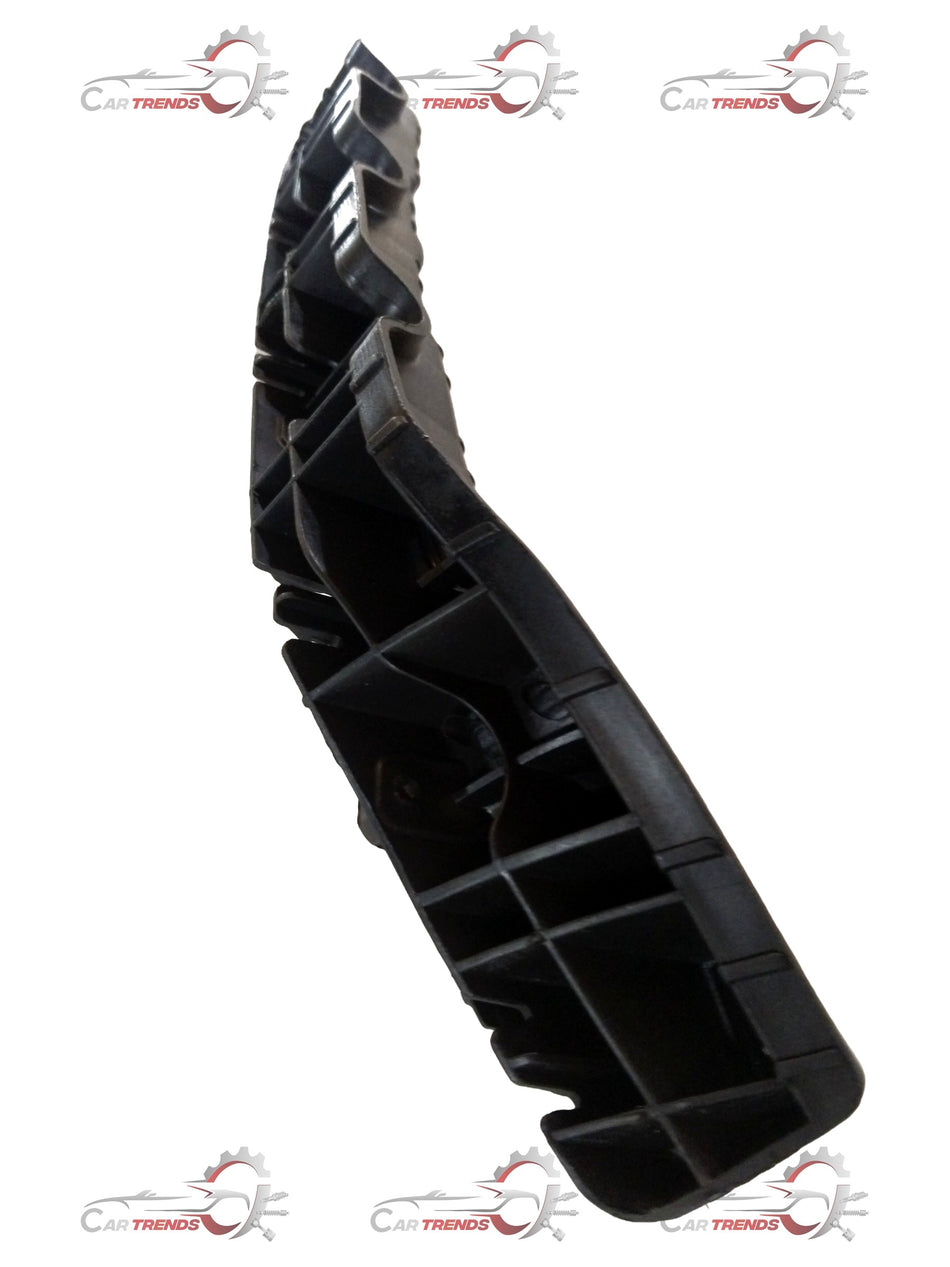 Hyundai rear right bumper side bracket assembly for Venue, Creta, Verna, I20 models, part #866144N000, in black plastic.