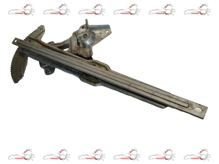 CarTrends Datsun Go right front door window regulator assembly, car part with metal and plastic components, in a vehicle door.
