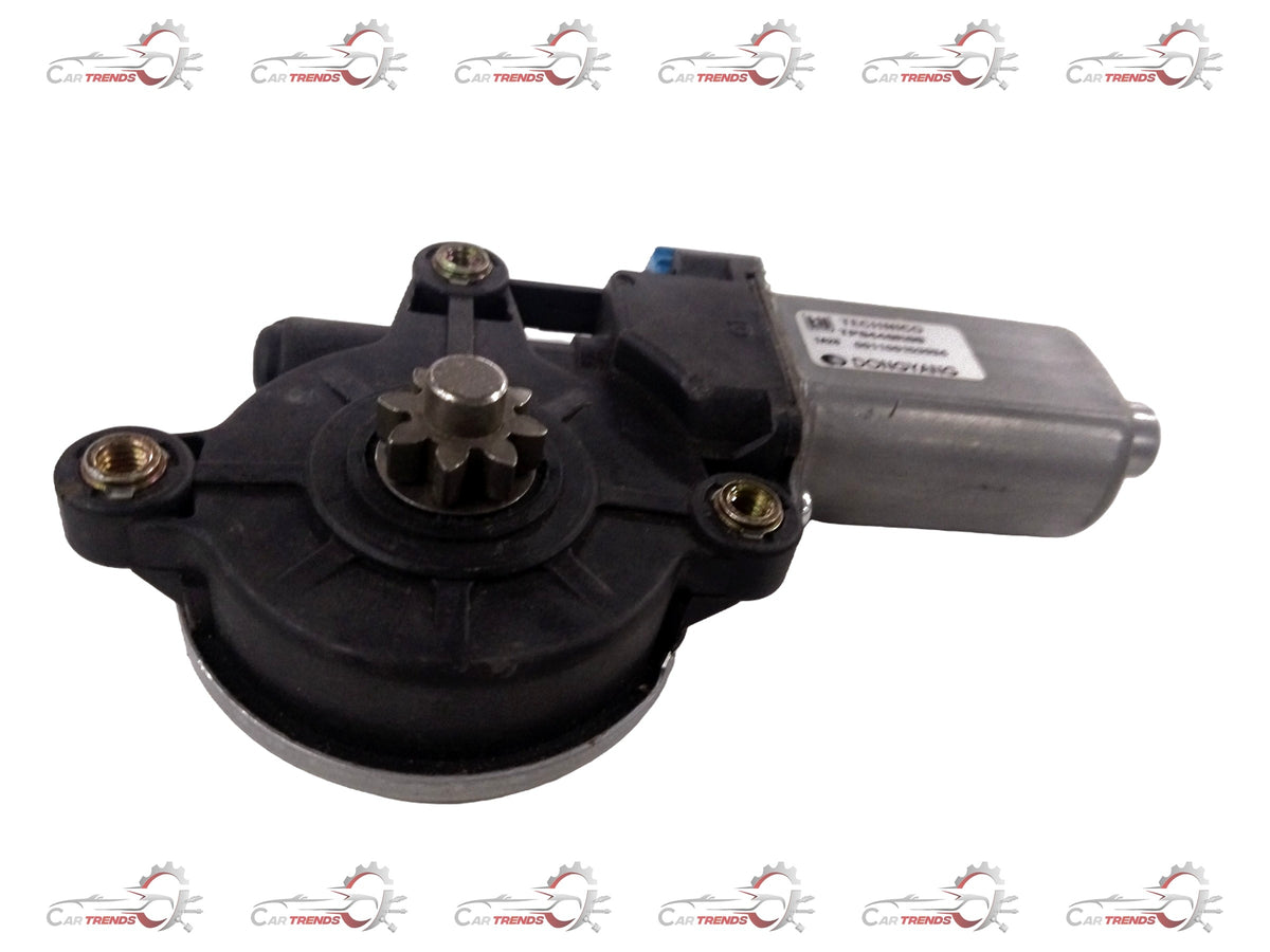 Front left power window motor for Chevrolet Aveo by General Motors, showing the compact motor with wiring connection.