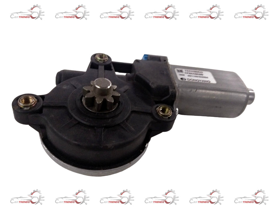 Front left power window motor for Chevrolet Aveo by General Motors, showing the compact motor with wiring connection.