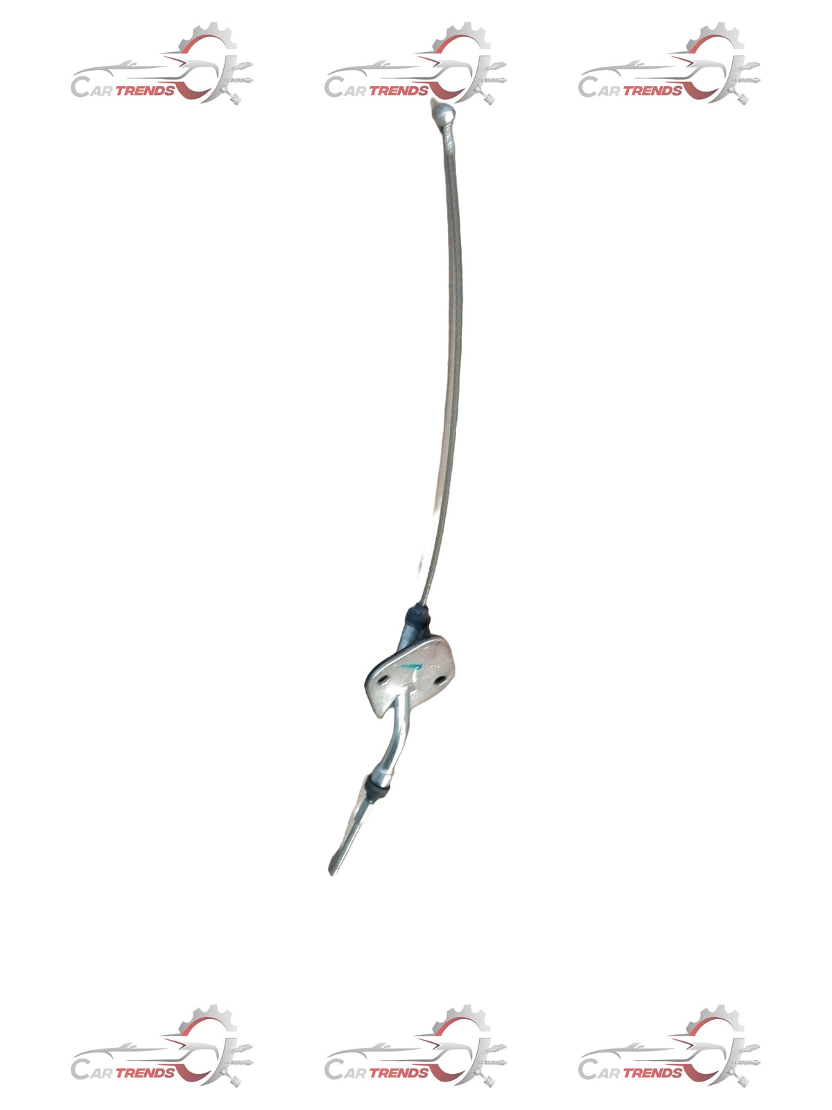 Mahindra parking brake cable assembly for front, Scorpio model, part #0605BAA02841N, showing the cable and connector in close-up.