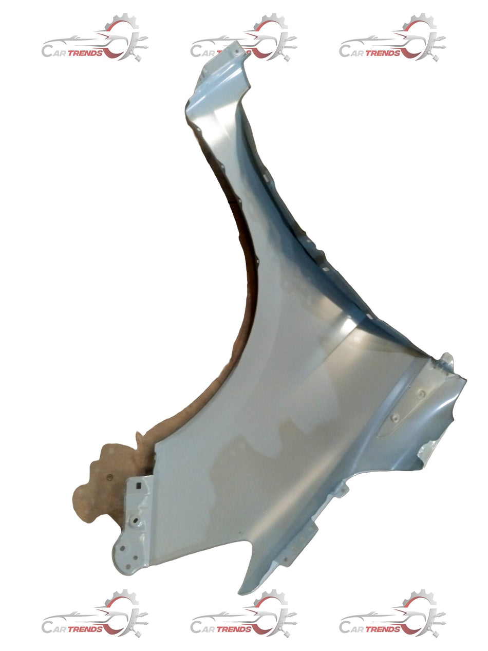 Maruti Suzuki S-Presso left front fender panel, vehicle body part with black finish and mounting points, for car repair and replacement.