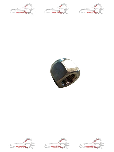 Maruti Suzuki wheel nut for Swift, Dzire, Baleno, and Breza vehicles, showing a close-up of the metallic wheel nut.