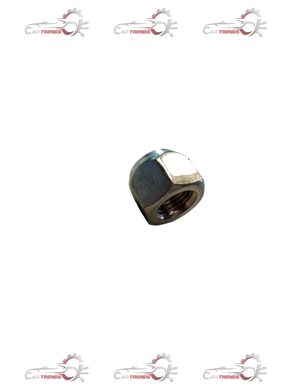 Maruti Suzuki wheel nut for Swift, Dzire, Baleno, and Breza vehicles, showing a close-up of the metallic wheel nut.
