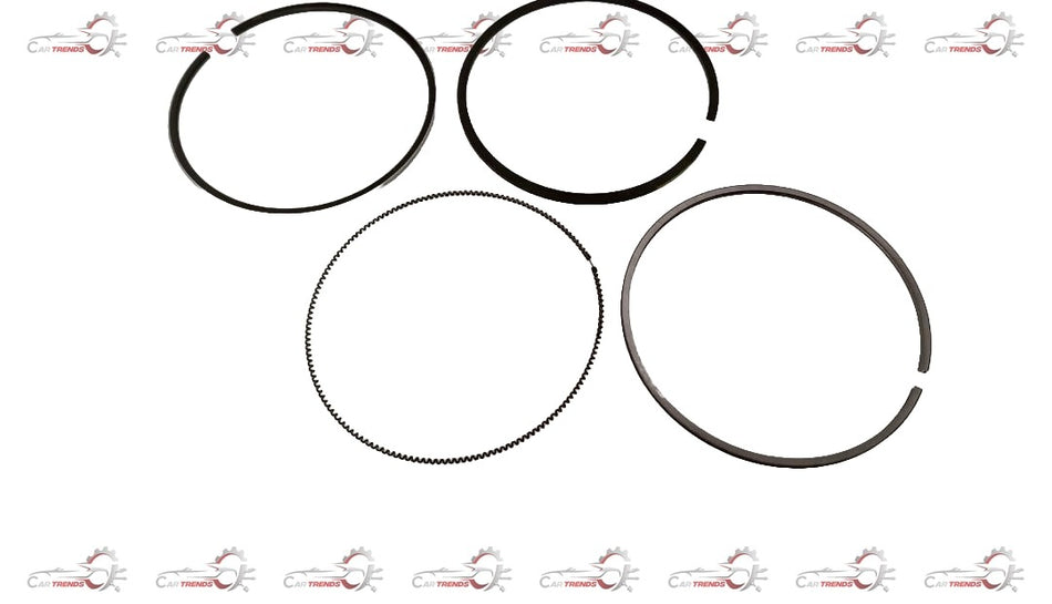 Suzuki SX4 piston ring set from CarTrends, featuring multiple rings arranged in a compact package for engine repair.