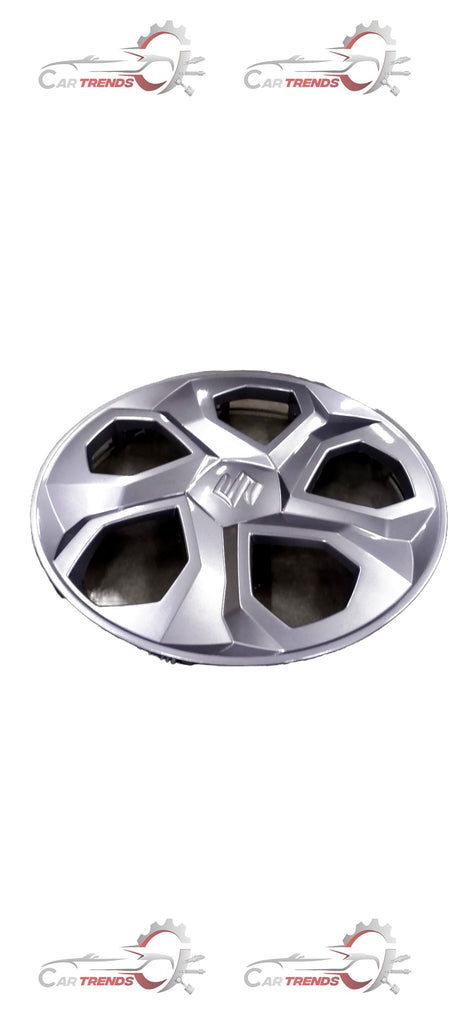Maruti Suzuki full wheel hub cap assembly showing the circular metallic cover with mounting clips
