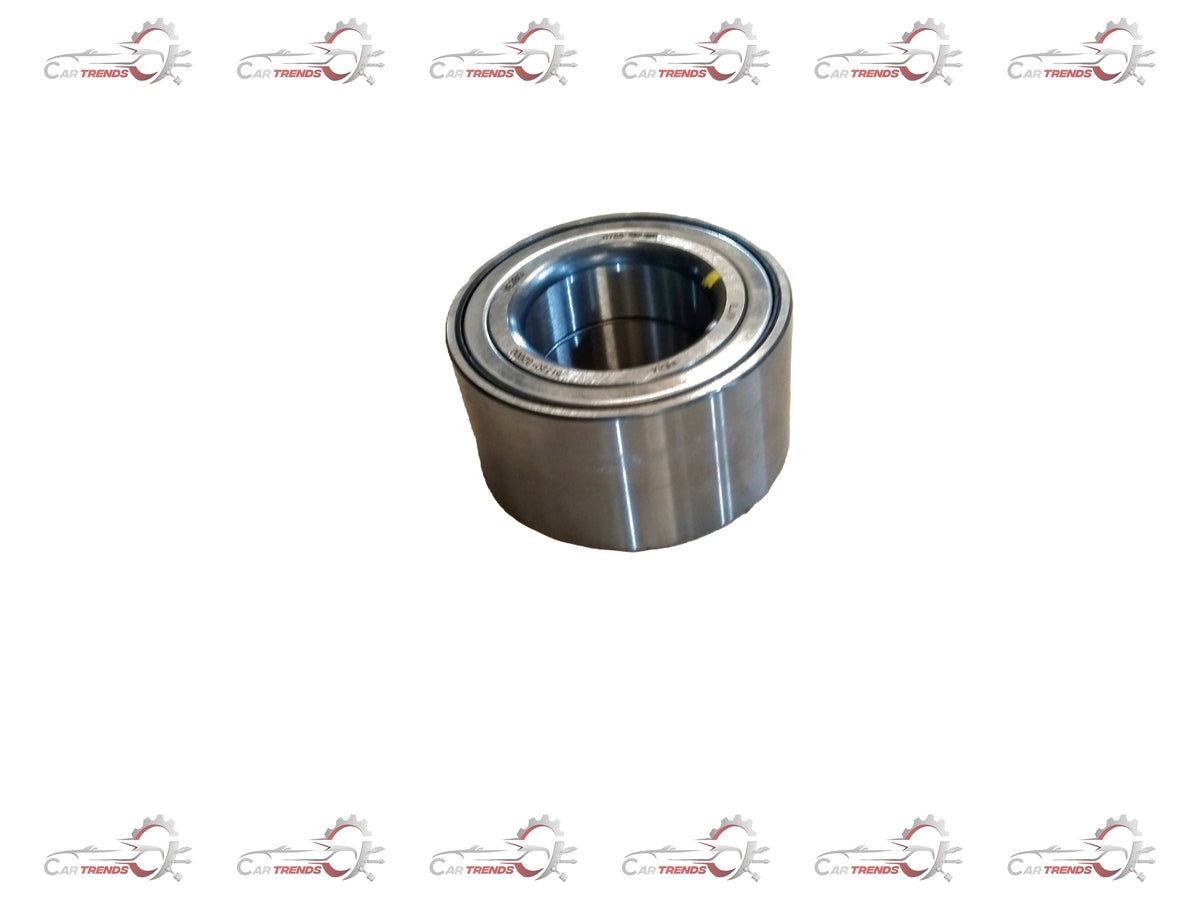 Hyundai front wheel hub bearing, automotive part, with metal components and mounting holes, designed for vehicle wheel assembly.