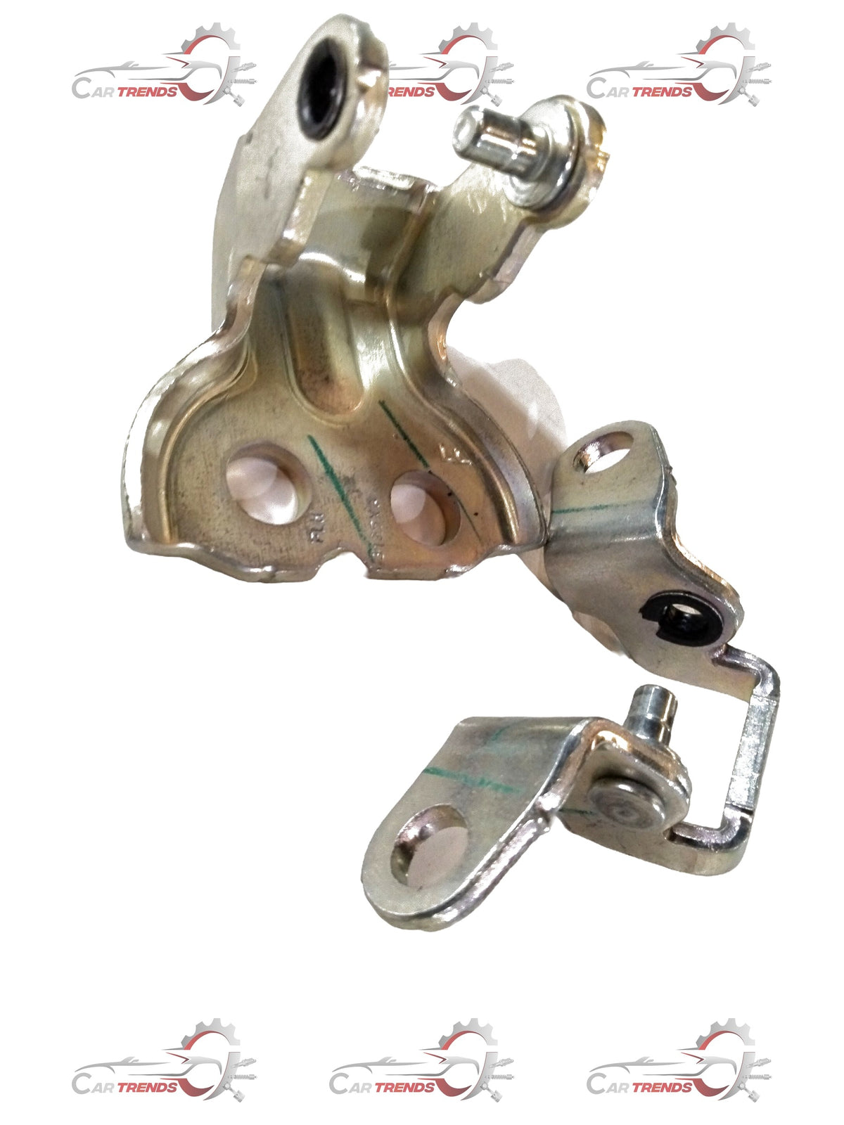 CarTrends Tata Curvv front left door hinge assembly, part #54386000MF1111, showing the metal hinge with mounting points.