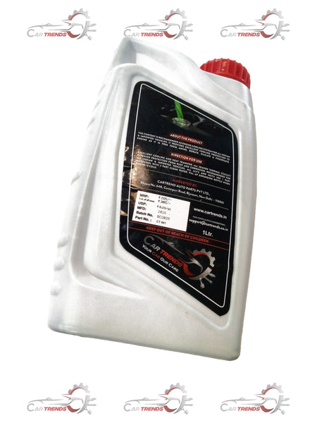 CartTrends green 1L coolant for all cars and variants, shown in a clear container with green liquid inside.
