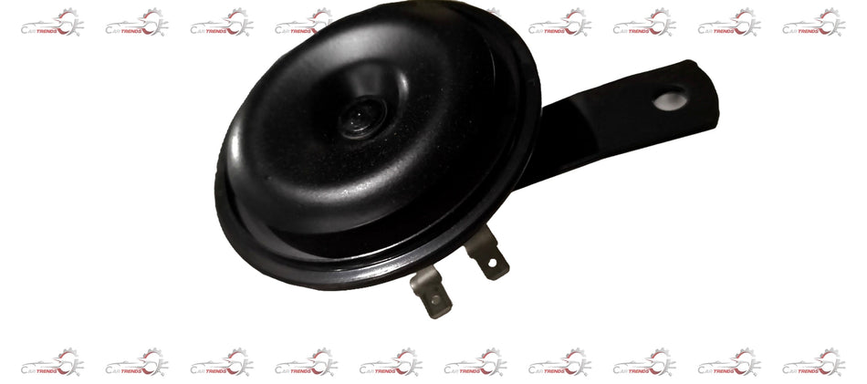 Maruti Suzuki low-pitched horn assembly, model #38500M55R00, showing the black metal horn component and mounting bracket.