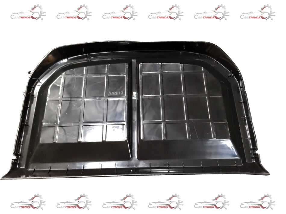 Black Gfx parcel tray for CURVV 2024, designed to fit the vehicle’s trunk with a sturdy, durable surface for cargo organization.