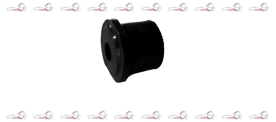 Maruti Suzuki spring lower bushing for Bishing vehicle, close-up of black rubber component on a metallic part.