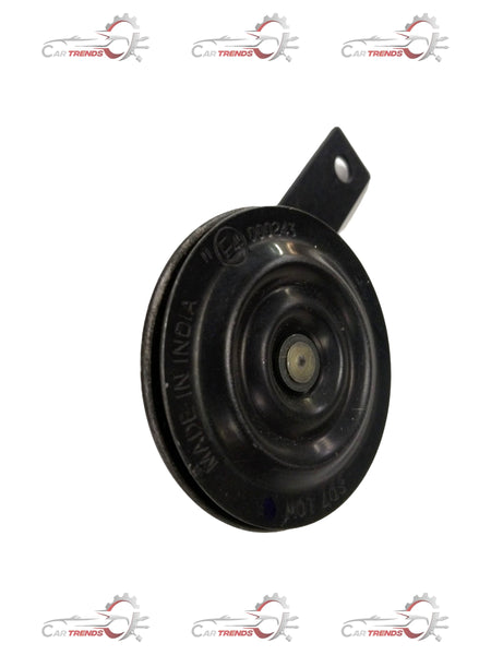 Front view of a Chevrolet low note horn assembly by General Motors, designed for Enjoy models, showing the horn's metal structure.