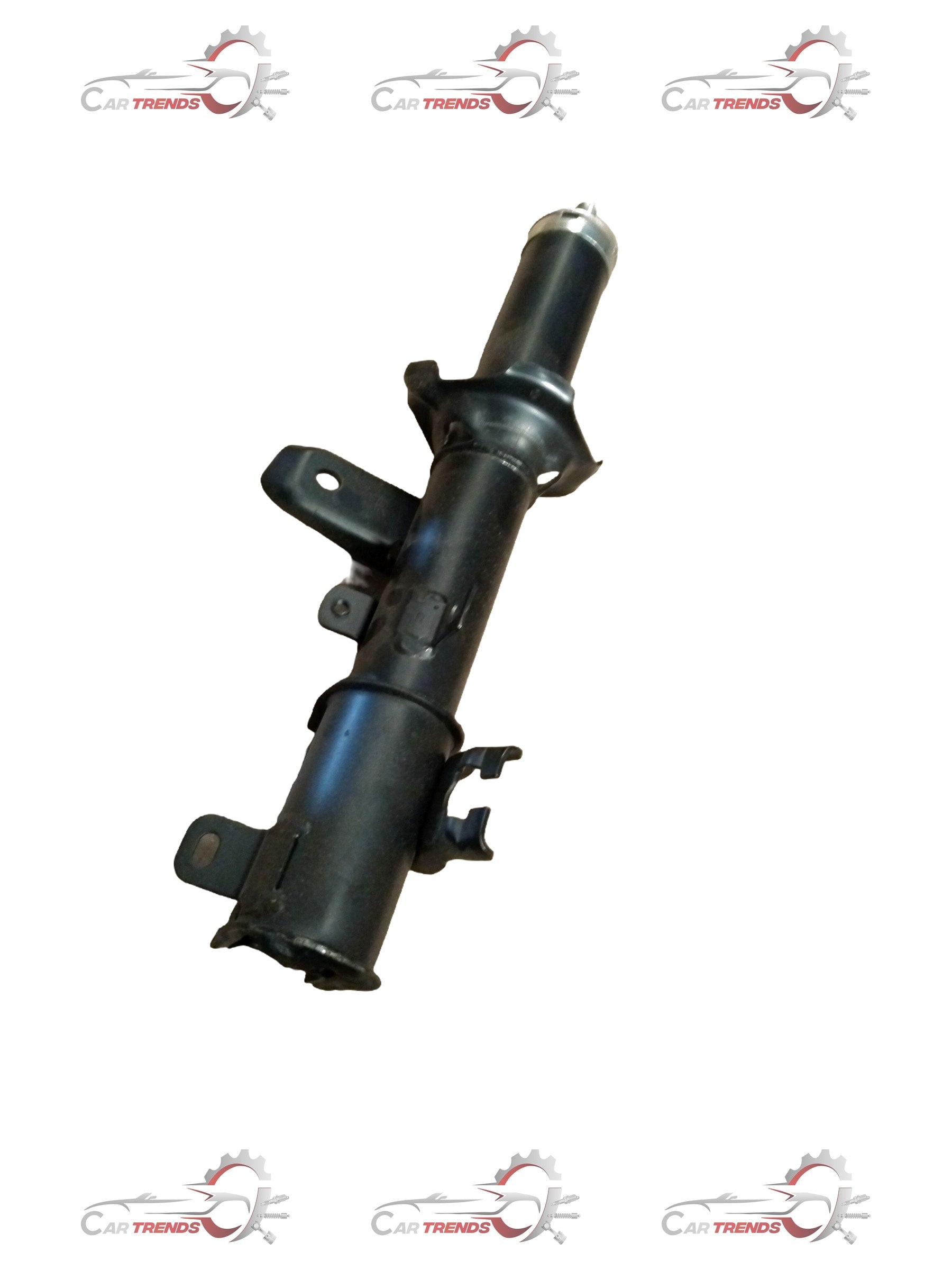 Maruti Suzuki strut assembly for suspension system, showing the metal coil and mounting components in a detailed view.