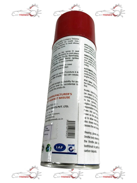 CARTRENDS throttle body cleaner in 500ml bottle, suitable for all car types and variants, used for cleaning throttle bodies.