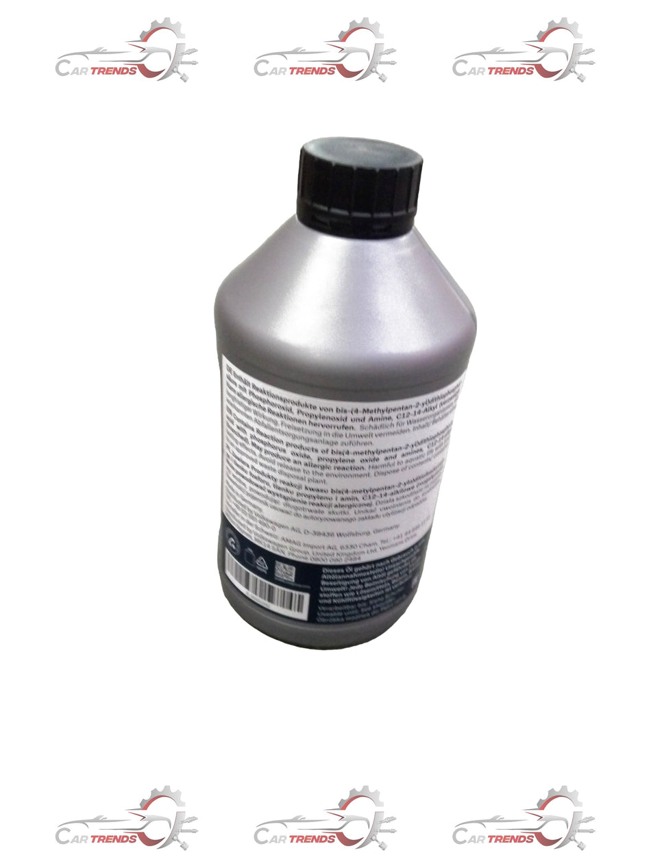 CarTrends transmission oil spare part for VW Polo, Vento, Rapid, and Octavia vehicles, shown in the image.