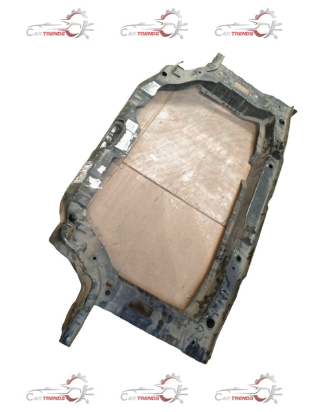CarTrends radiator carrier frame spare part, black metal with mounting brackets, designed for vehicle radiator support.