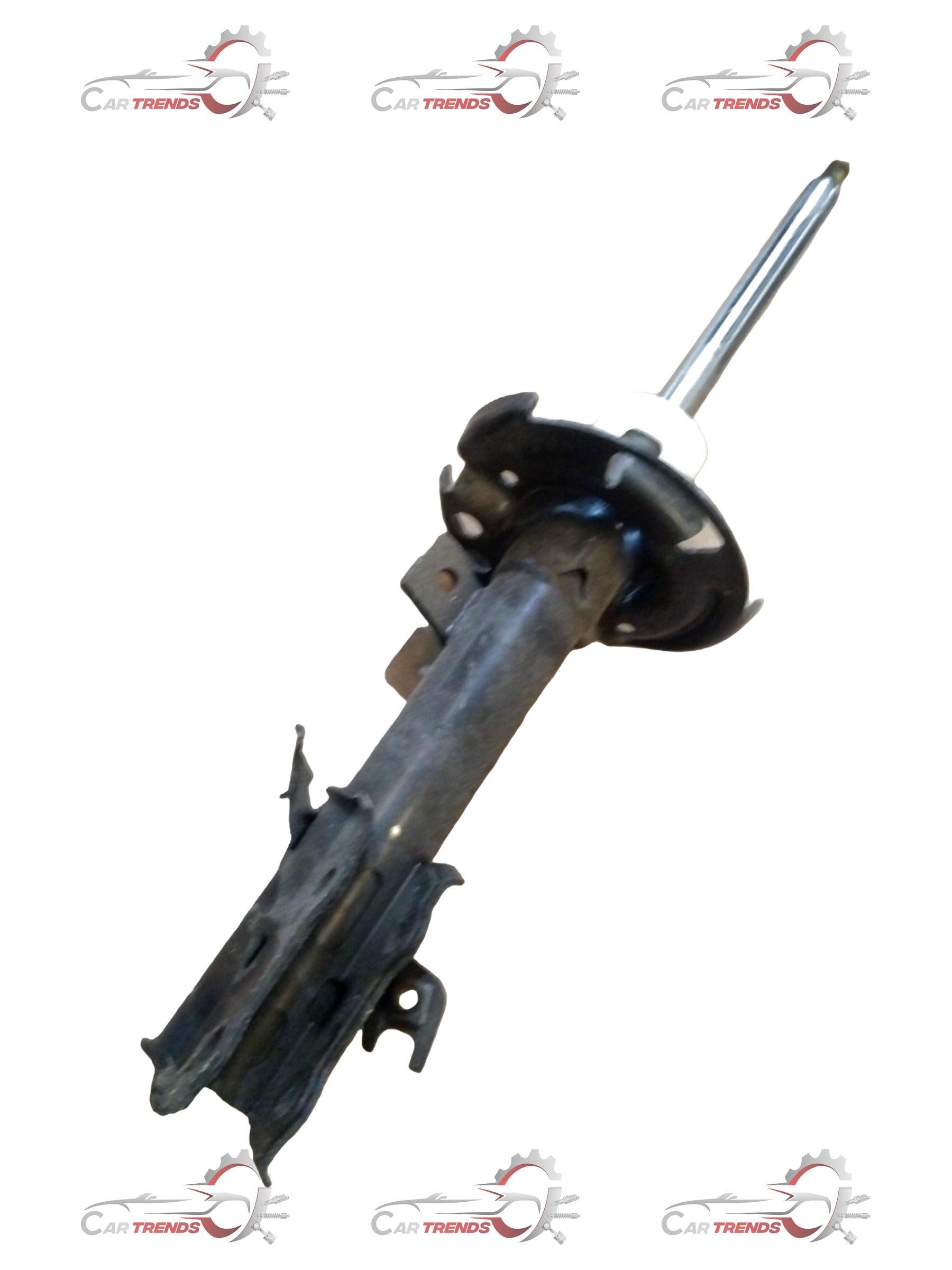 Front right shock absorber for Ford Figo Aspire, showing the metal coil and mounting points, branded by Ford.