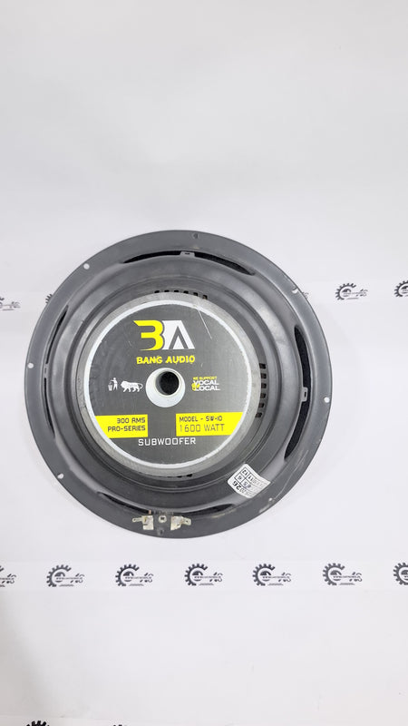CarTrends 10”BA SW-10 10”subwoofer - Back view