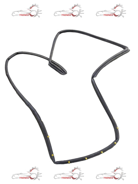General Motors Chevrolet Captiva weatherstrip door seal, showing close-up of black rubber weatherproof strip on vehicle door.