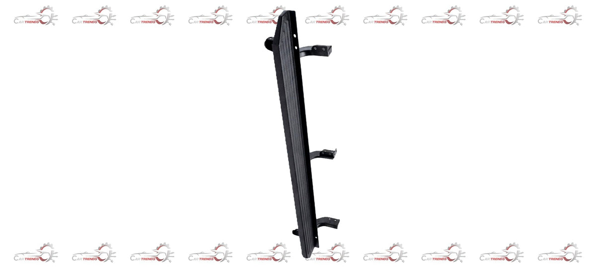 Mahindra Footstep Assembly RH side, model #0108JAG00080N, showing metal step with mounting brackets for Mahindra vehicle.