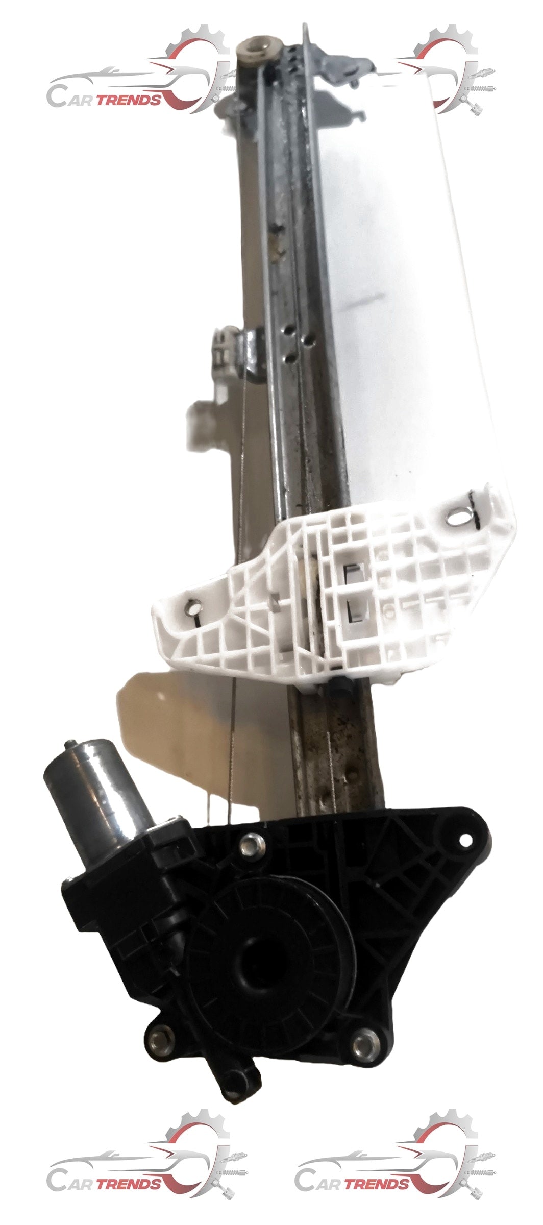 Maruti Vitara Brezza left side regulator assembly by CarTrends, showing detailed view of the automotive window regulator component.