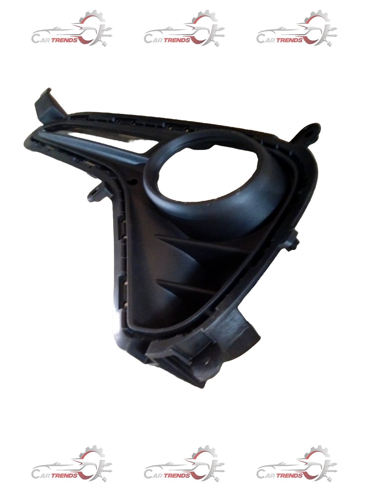 Hyundai fog lamp cover in black with Xcent branding, designed for a secure fit on Hyundai Xcent vehicles.