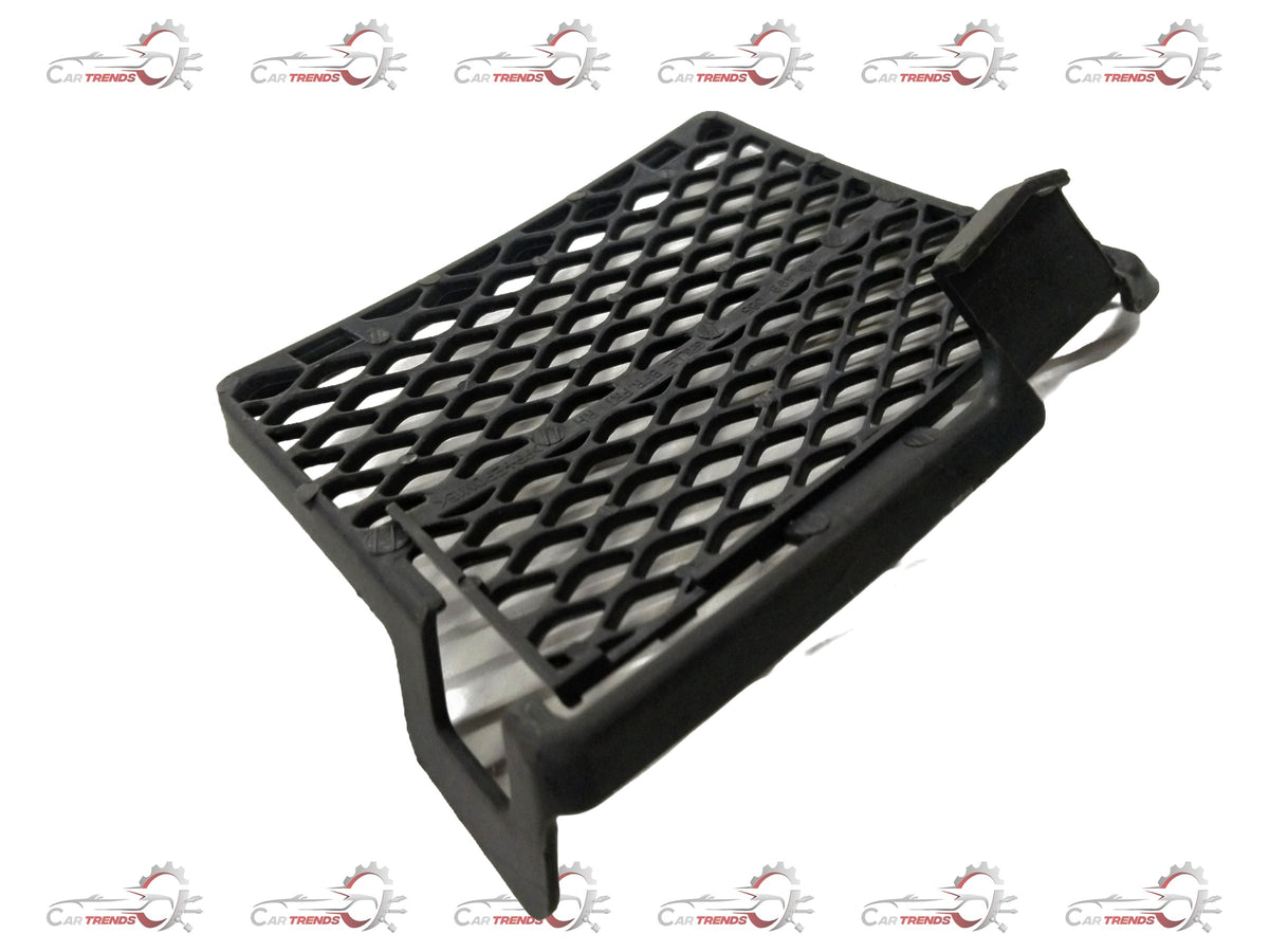 Front right grille bumper for Chevrolet Aveo by General Motors, showing the textured plastic exterior with mounting points.