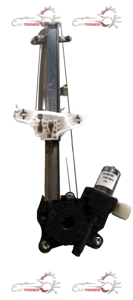 Maruti Suzuki front right window regulator assembly showing electrical and mechanical components.