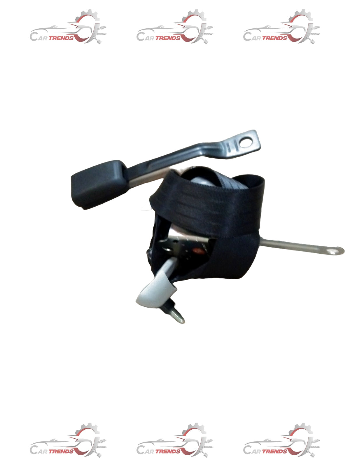CarTrends belt assembly spare part for vehicle, showing the detailed belt and pulley components in close-up image.