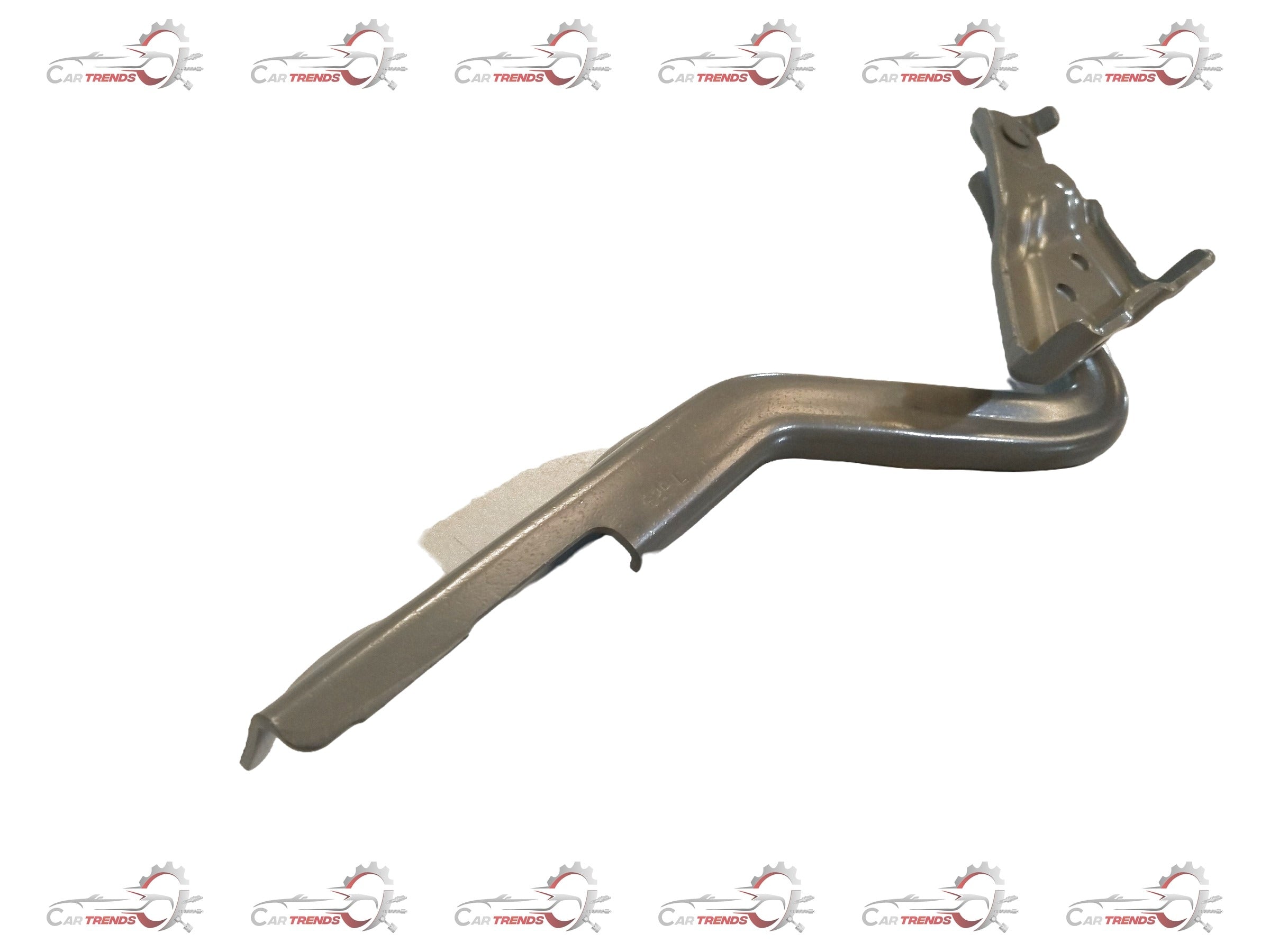 Maruti Suzuki hinge component for front hood, showing metal hinge with mounting points on a clean background.