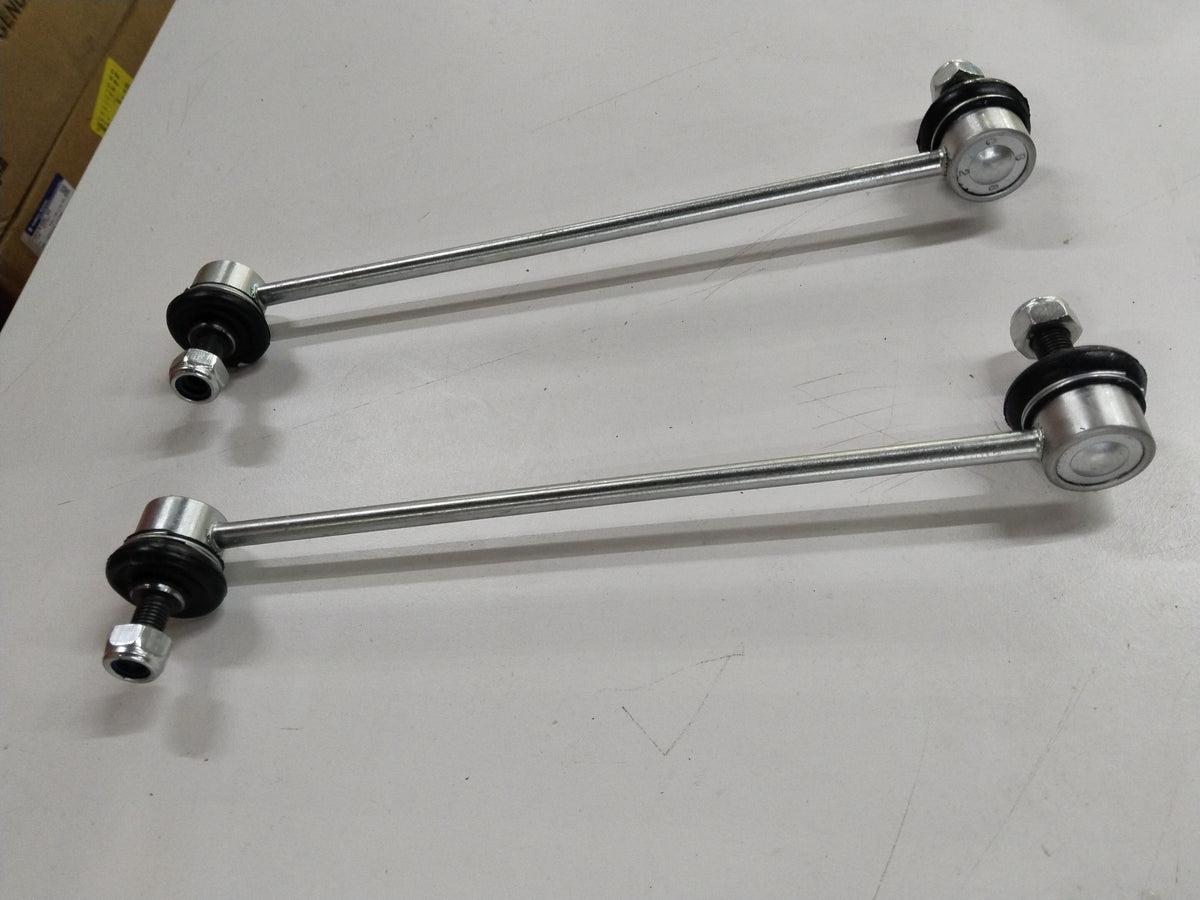 Set of front link rods for Swift, Dzire, Ertiga, and Ciaz by CarTrends, shown in a two-photo image.